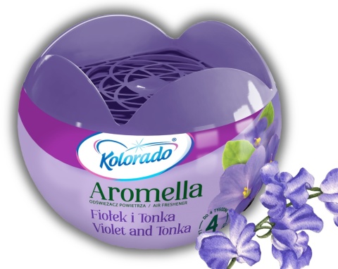 Odświeżacz powietrza w żelu Kolorado Aromella Fiołek i Tonka