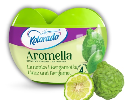 Odświeżacz powietrza w żelu Kolorado Aromella Limonka i Bergamotka