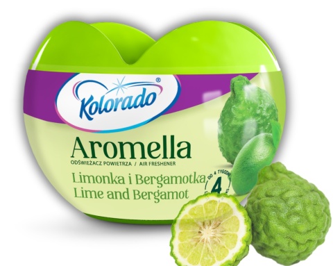 Odświeżacz powietrza w żelu Kolorado Aromella Limonka i Bergamotka
