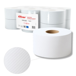 Papier Toaletowy LAMIX CLIVER T130/1 Biały 12 szt.