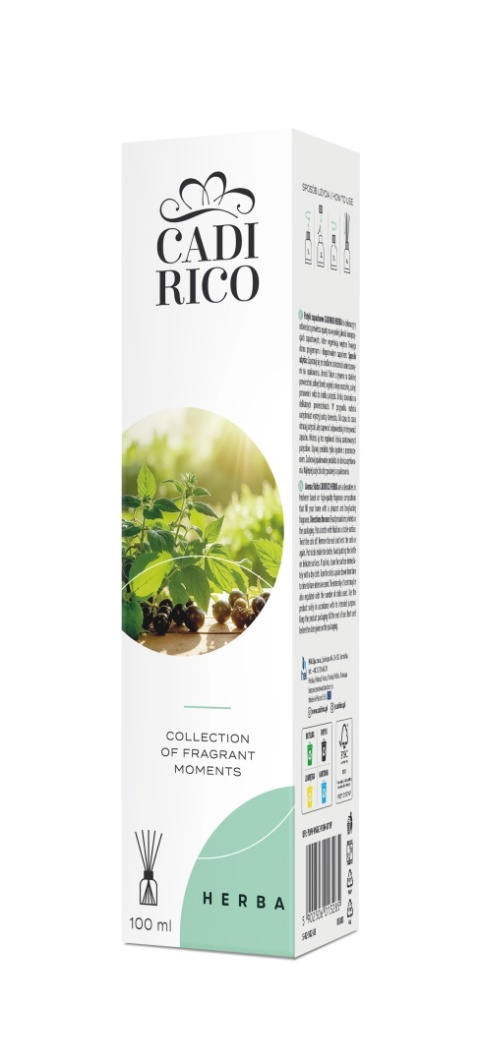 Patyczki Zapachowe Dyfuzor CADIRICO Nature HERBA