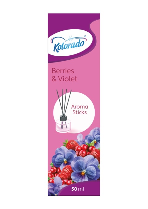 Patyczki Zapachowe Dyfuzor Zapach Leśne Owoce i Fiołek