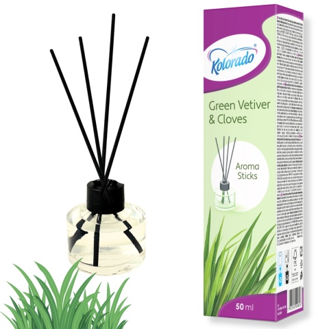 Patyczki Zapachowe Dyfuzor Zapach Wetiwer i Goździki
