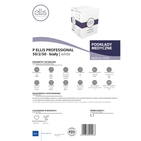 Podkład medyczny LAMIX Ellis Professional 50/2/50