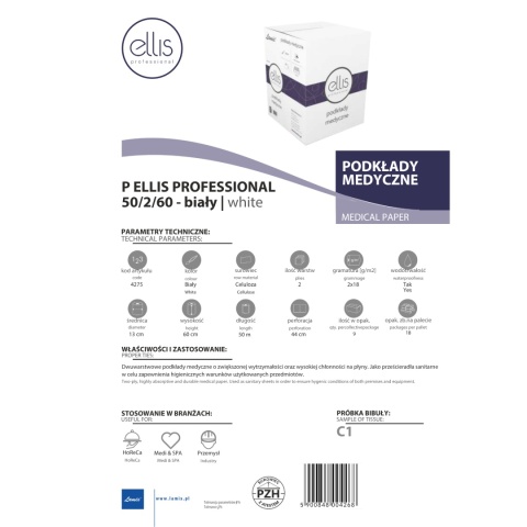 Podkład medyczny LAMIX Ellis Professional 50/2/60