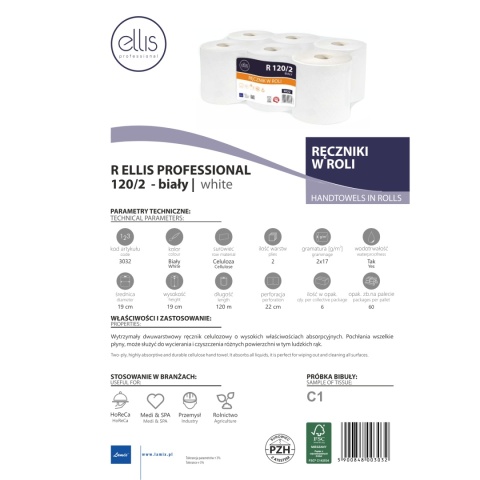 Ręcznik papierowy LAMIX Ellis Professional R120/2 6 szt.