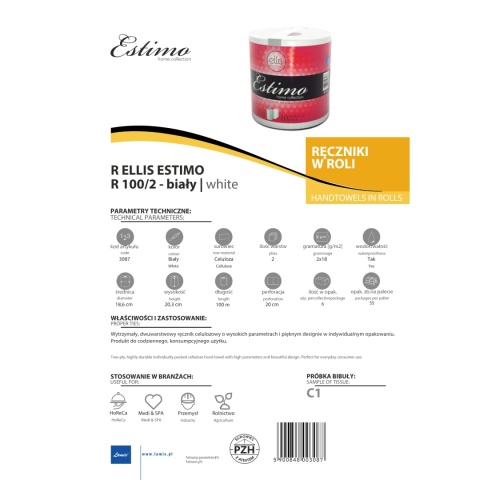 Ręcznik papierowy LAMIX Ellis Estimo R100/2