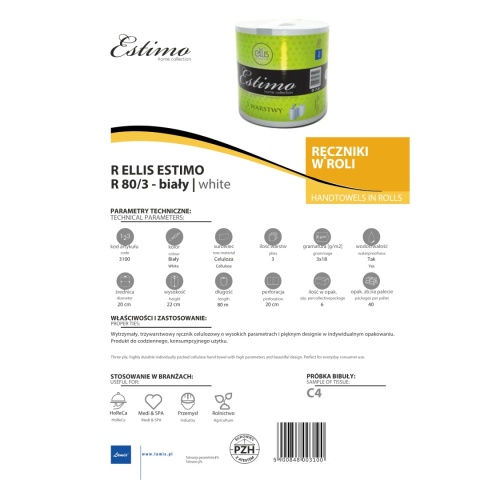 Ręcznik papierowy LAMIX Ellis Estimo 80/3