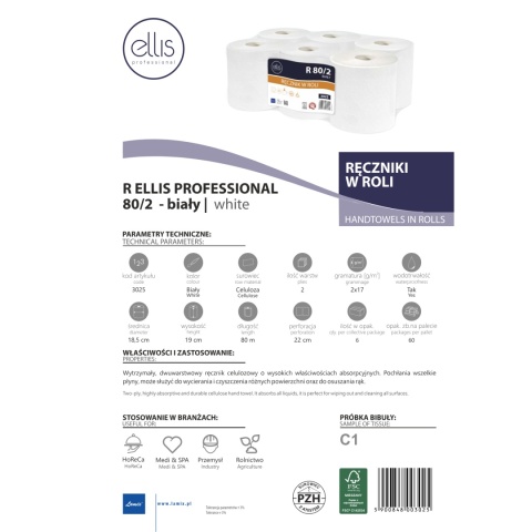 Ręcznik papierowy LAMIX Ellis Professional R80/2 6szt.