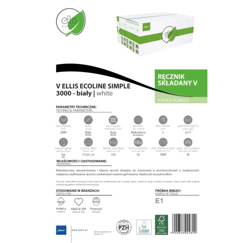 Ręcznik składany LAMIX Ellis Ecoline SIMPLE V 3000