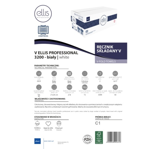 Ręcznik składany LAMIX Ellis Professional V 3200 compress