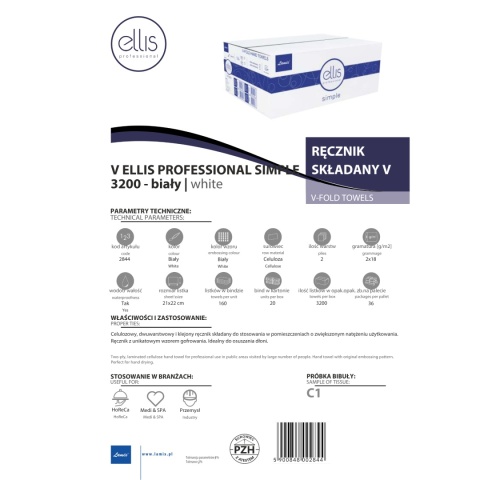 Ręcznik składany LAMIX Ellis Professional SIMPLE V 3200